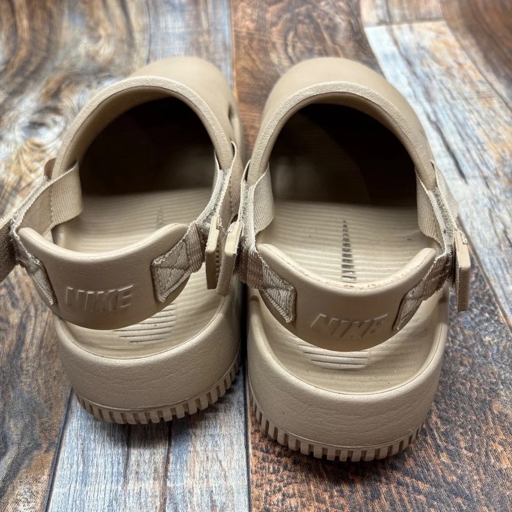 Nike Calm Mule Hemp Sesame Tan Mens Slip On Clog FB2185-200 Mens 6 Women 7